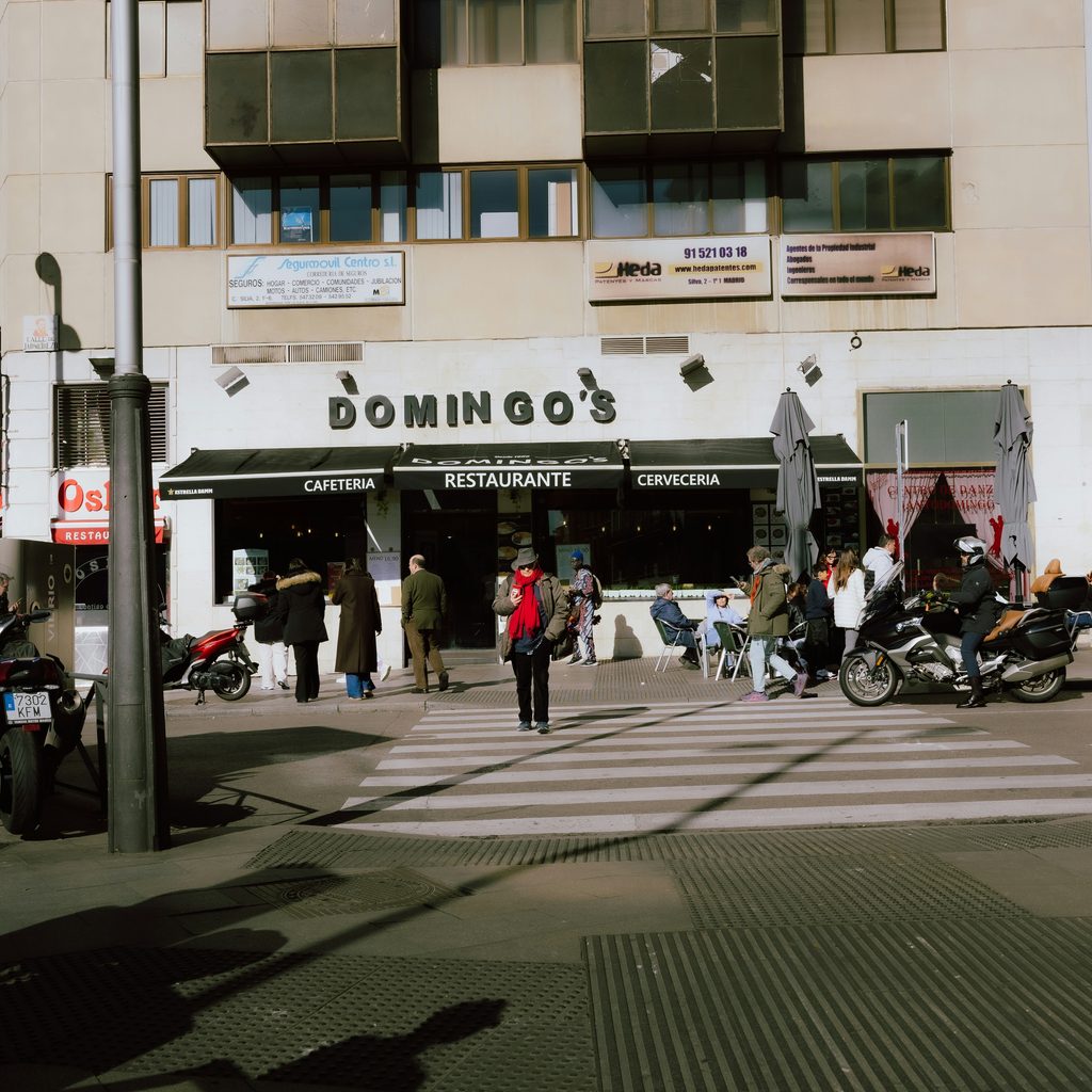 The iconic historic facade and entrance of Delmonico's restaurant in Lower Manhattan, New York City